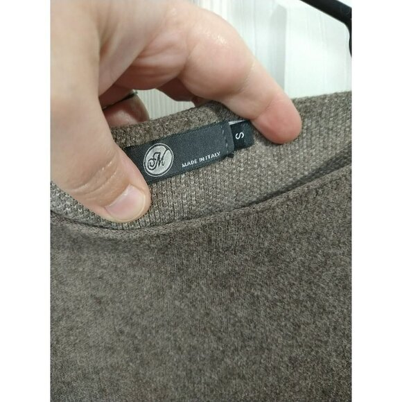 $ M Ema&Carla Wool Blend Cropped Long Sleeve Striped Sweater. Size S - Picture 6 of 11